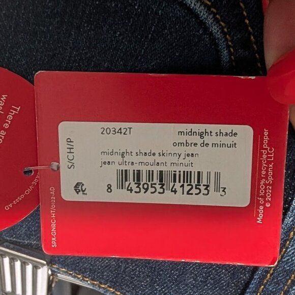 Spanx | Ankle Skinny Jeans In Midnight (Tall) - Picture 10 of 14